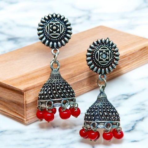 Home - Premium imitation and artificial Jewellery | Divasz 41 Fancy Oxidised small Jhumka