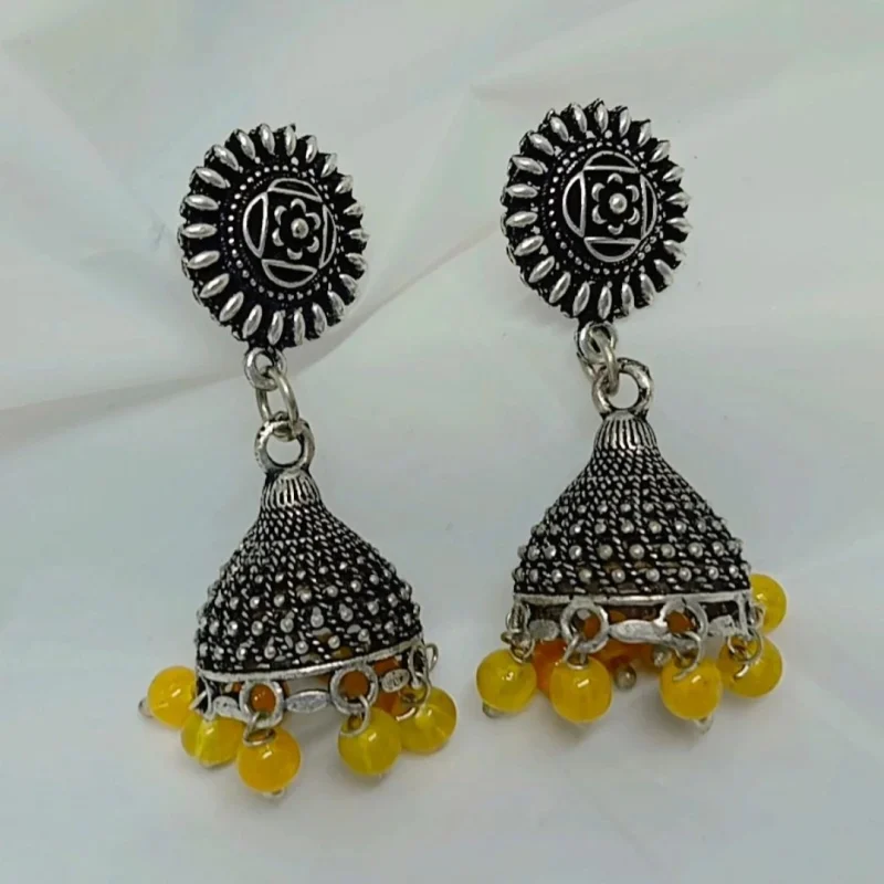 Fancy Oxidised small Jhumka - Image 13