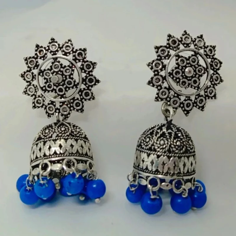 Fancy Oxidised small Jhumka - Image 5