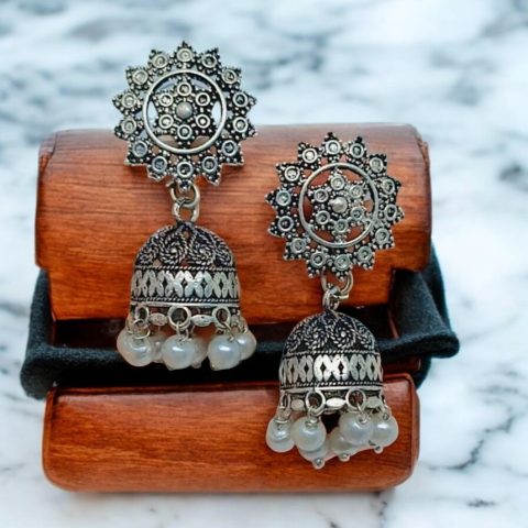 Home - Premium imitation and artificial Jewellery | Divasz 39 Fancy Oxidised small Jhumka
