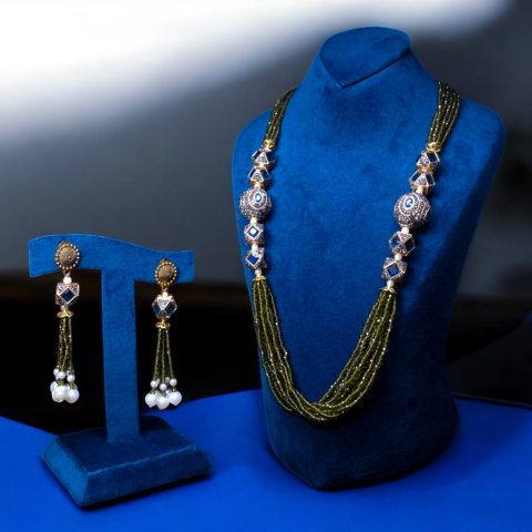 Crystal Fashionable Party Necklace Set Series -1