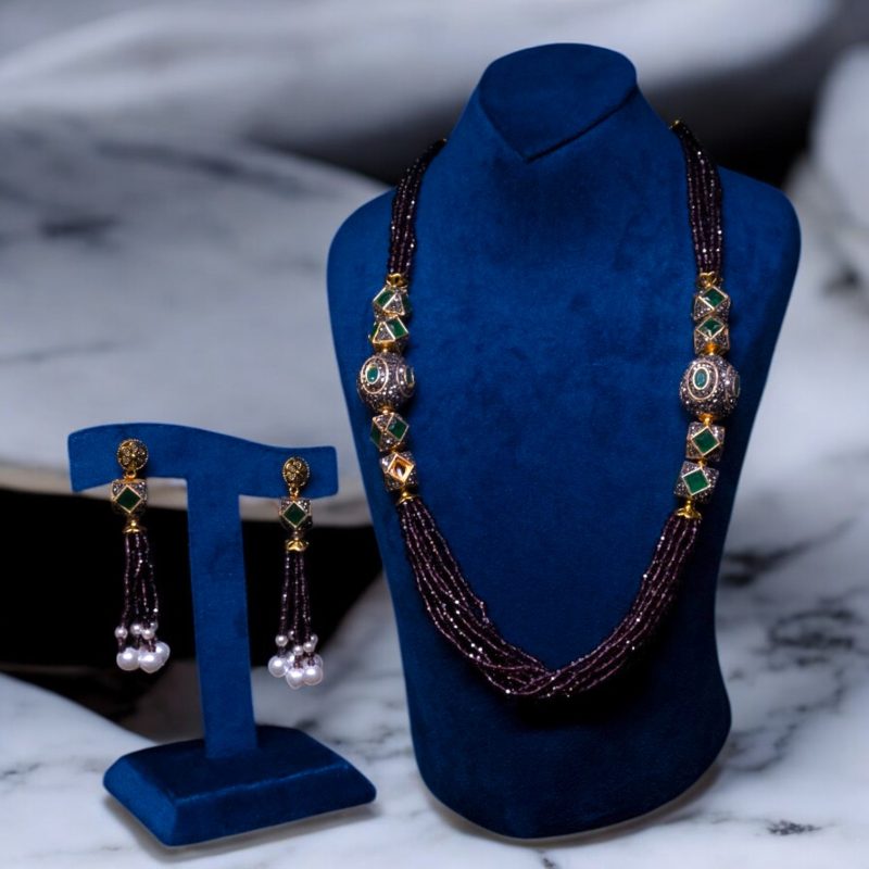 Crystal Fashionable Party Necklace Set Series -1 - Image 2