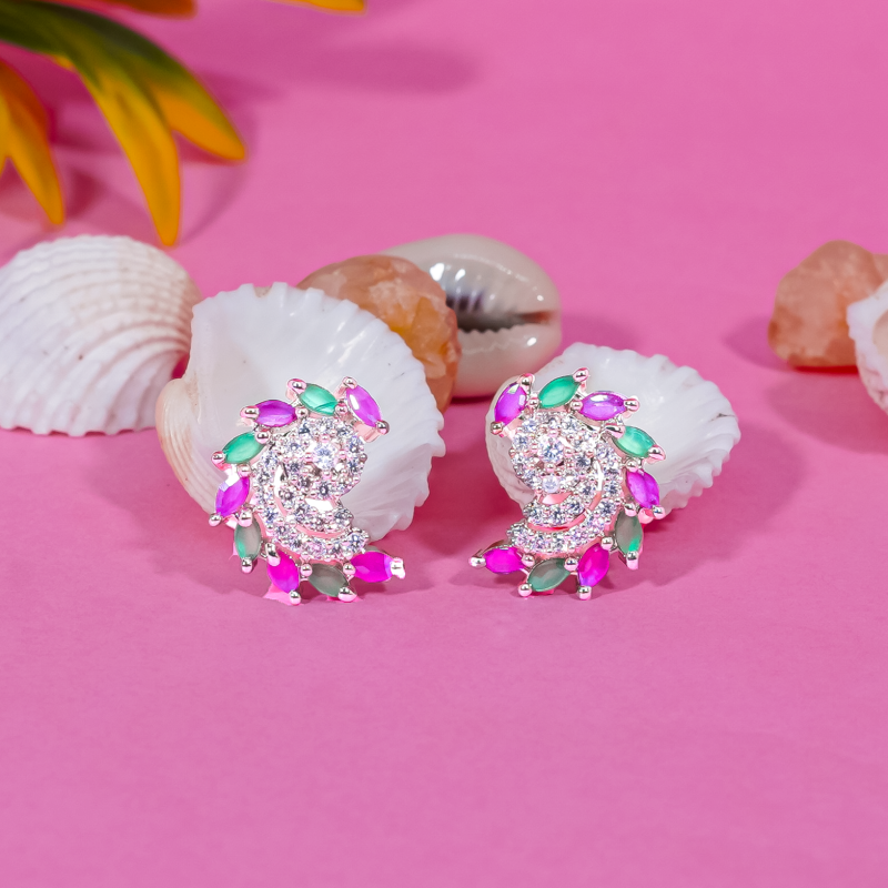 AD Silver elite small earrings Series-1
