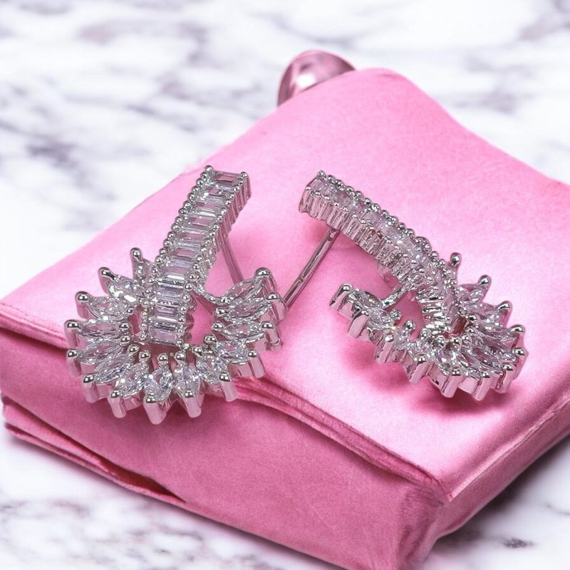 AD Silver elite small earrings Series-2 - Image 2