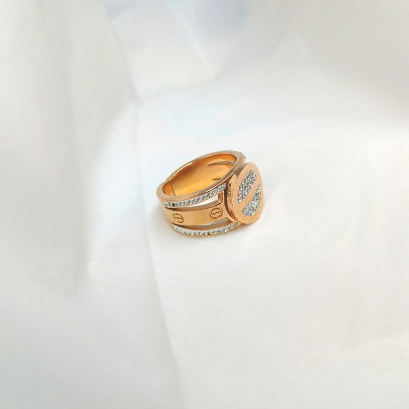 Fancy Golden AD topping heavy Coin Shape Pendant - Image 4