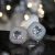 AD Silver single stone earrings Series-6