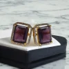 AD Silver single stone earrings Series-8