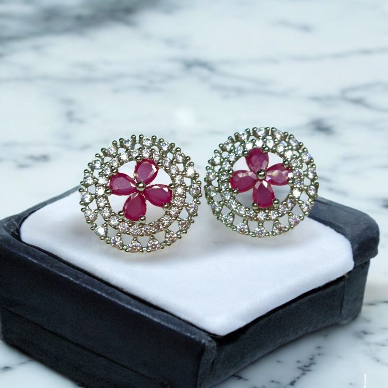 AD Silver elite small earrings Series-4