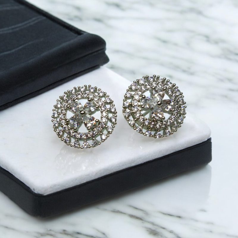 AD Silver elite small earrings Series-4 - Image 4