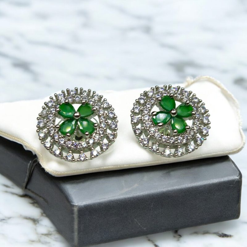 AD Silver elite small earrings Series-4 - Image 2