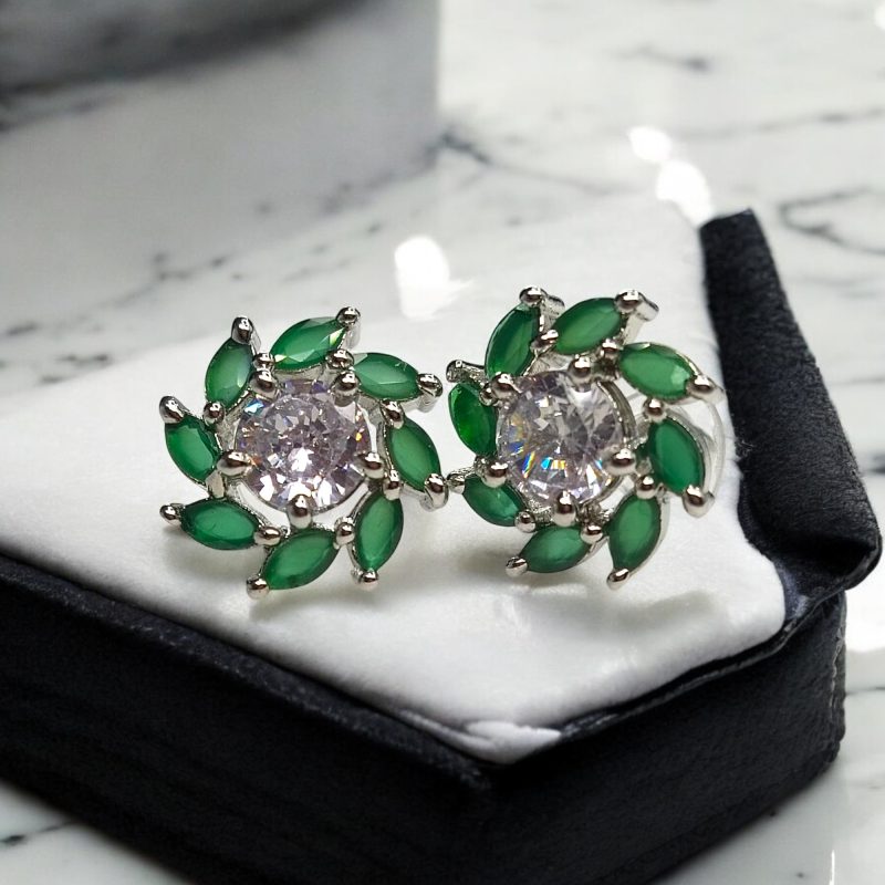 AD Silver elite small earrings Series-3 - Image 5