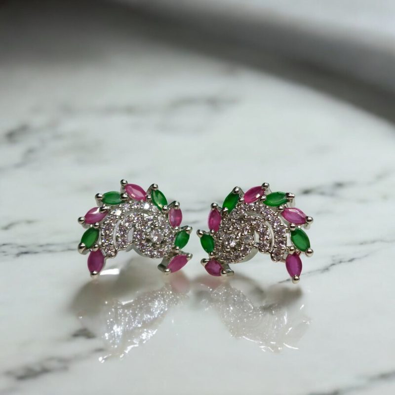 AD Silver elite small earrings Series-1 - Image 2