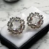 Silver Earrings - AD Single Stone Earrings - Series 4 | Divasz