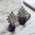 AD Silver single stone earrings Series-7