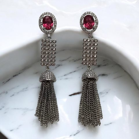 AD Silver Party freaks Earrings