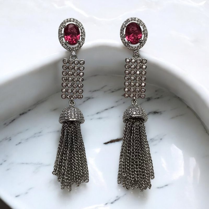 AD Silver Party freaks Earrings