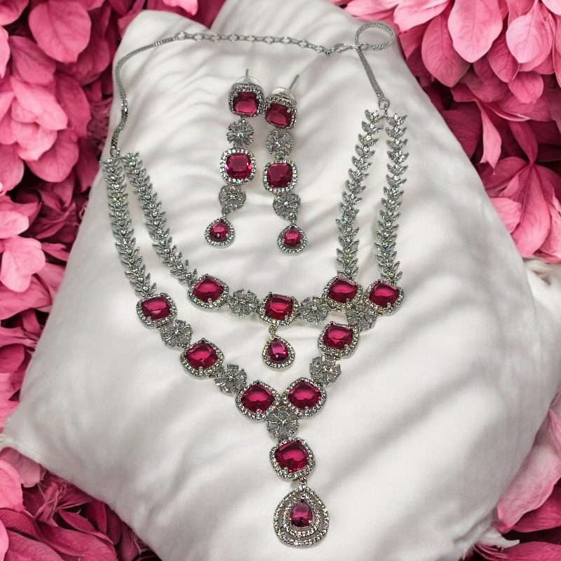 American Diamond Royal Party Necklace
