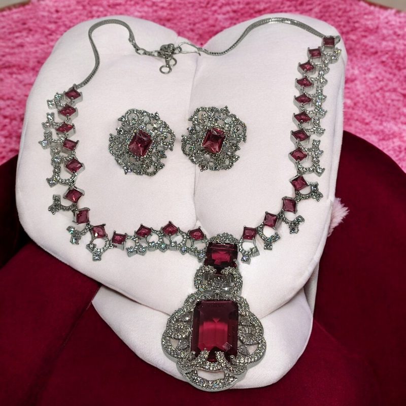 American Diamond Royal Party Necklace Set Series -2 (Nita Ambani)