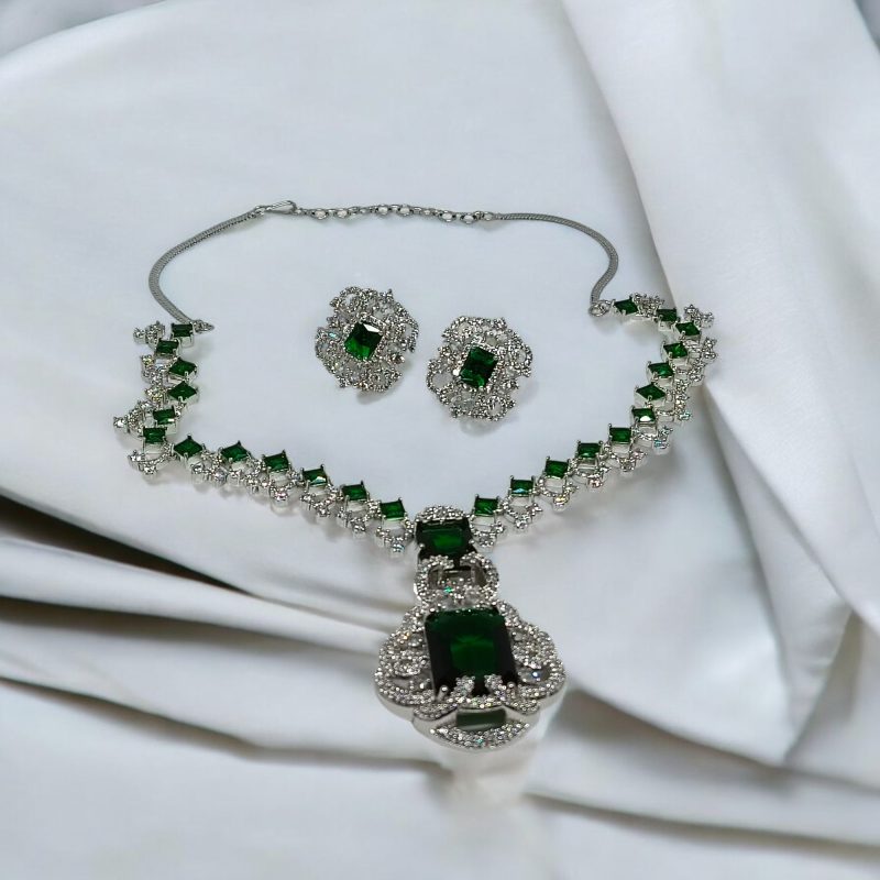 American Diamond Royal Party Necklace Set Series -2 (Nita Ambani) - Image 9