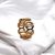 Fancy Golden Broad Chain Ring