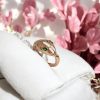 Fancy Golden Ring with Green Snake topping