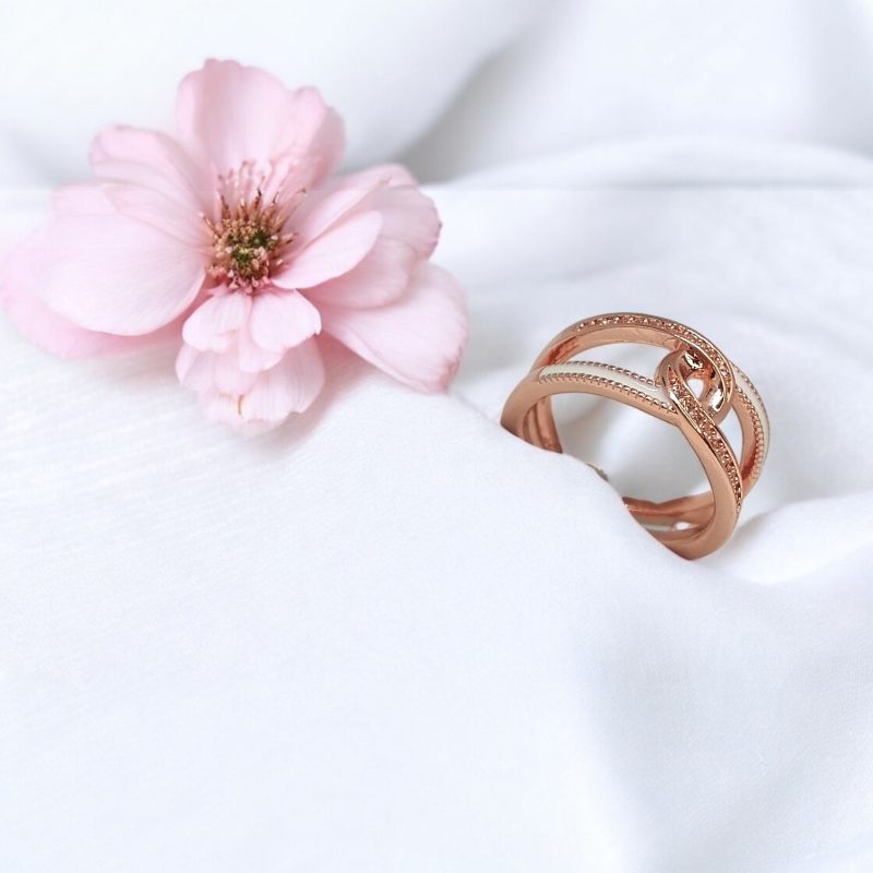 Fancy AD Golden knot Ring