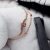 Fancy Rose Gold line Heart Bracelet
