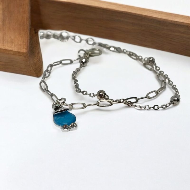 Fancy Sliver Fish Bracelet - Image 3