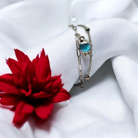 Fancy Sliver Fish Bracelet