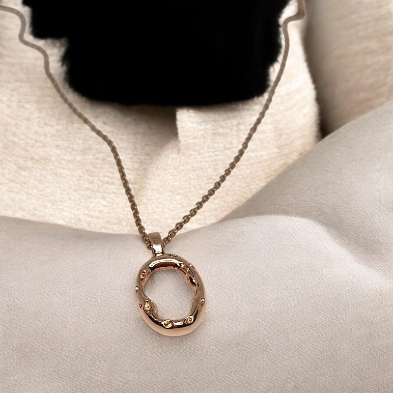 Fancy Rose Gold Oval shape Pendant - Image 4
