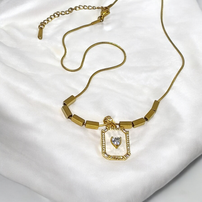 Fancy Golden Brick shape Pendant - Image 4