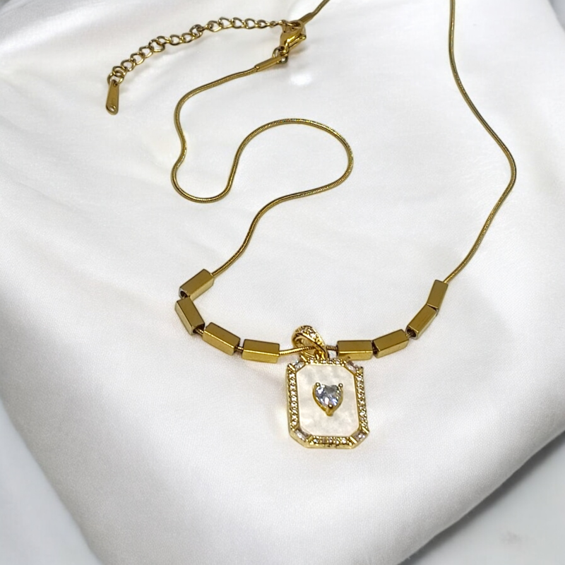 Fancy Golden Brick shape Pendant - Image 2