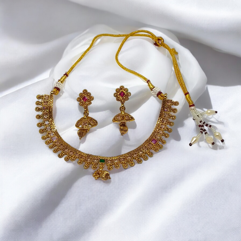 Golden Traditional Classic Minakari Set - Image 7