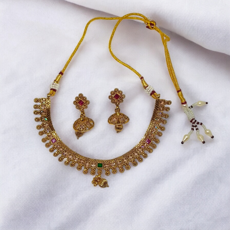 Golden Traditional Classic Minakari Set