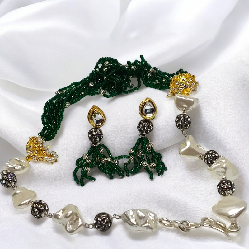 Crystal Fashionable Party Necklace Set Series -3