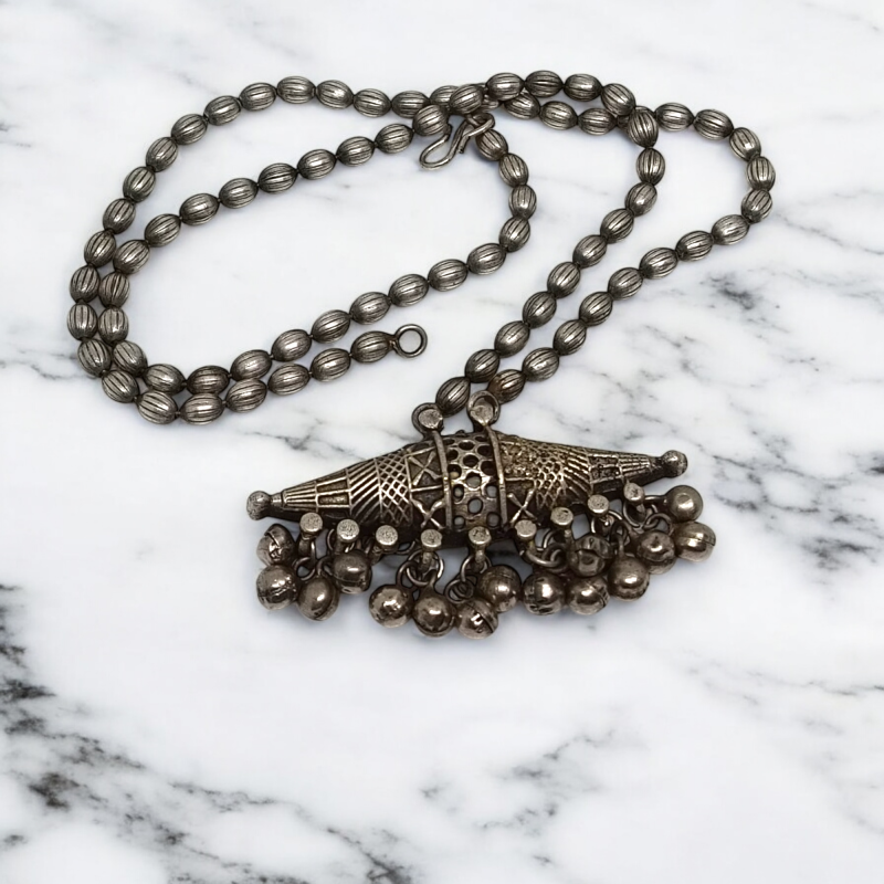 Oxidised Boat Modern Pendant - Image 2