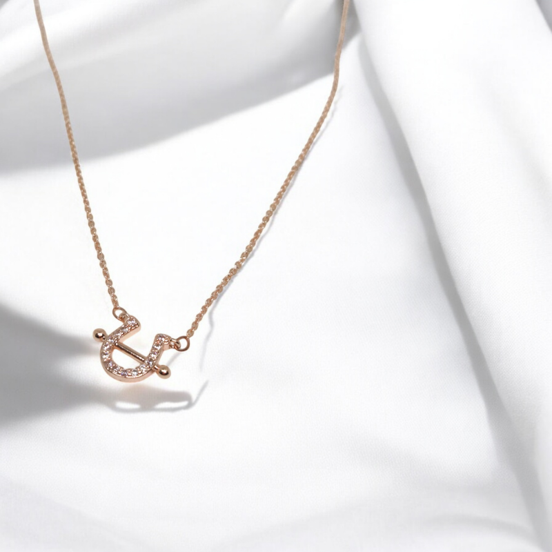 Fancy Rose Gold U shape Pendant - Image 3