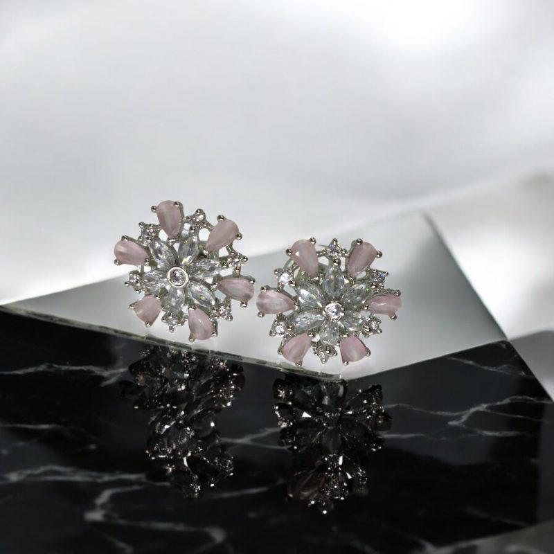 AD Silver elite small earrings Series-5 - Image 2