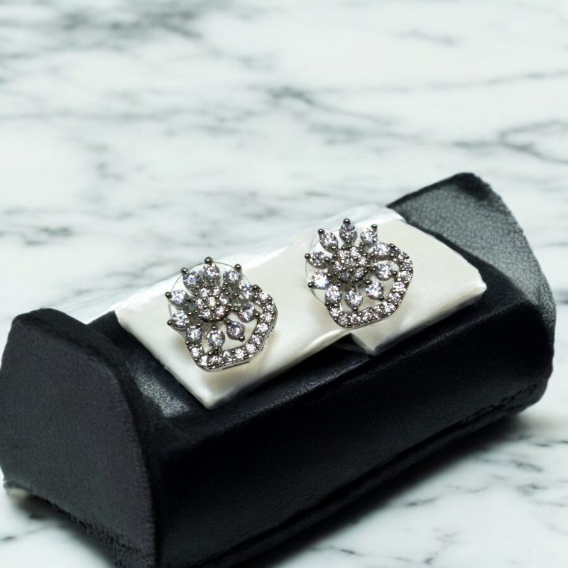Silver Floral AD Mangalsutra - Image 2