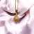 24K Gold Plated Ball Pendant, chain, ear-tops combo