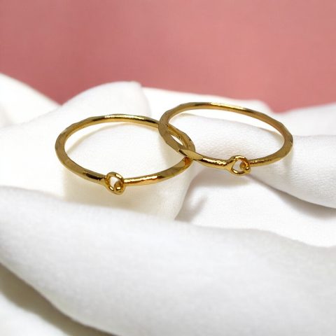 24K Gold Plated Regular Chila Bali (Normal Size 2)