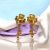 24K Gold Plated stylised floral shape Earrings - Series 2