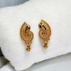 24K Gold Plated stylised floral shape Earrings - Series 1