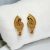 24K Gold Plated stylised floral shape Earrings - Series 1
