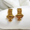 24K Gold Plated palki shape Earrings