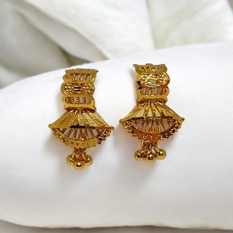 24K Gold Plated palki shape Earrings
