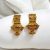 24K Gold Plated palki shape Earrings
