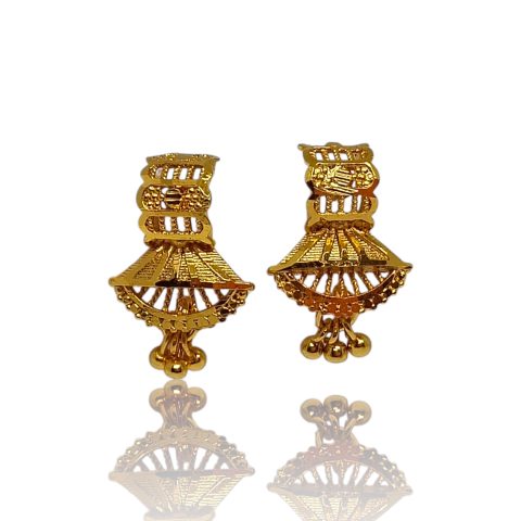 24K Gold Plated palki shape Earrings