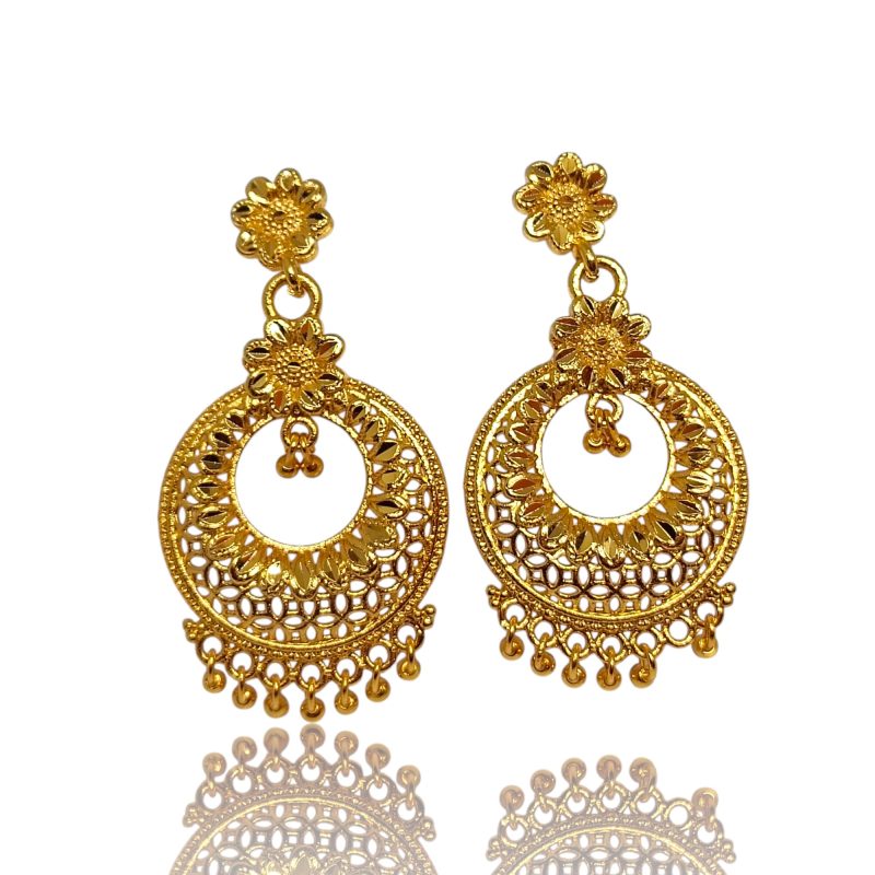 24K Gold Plated Traditional Earrings - Series 1 - Image 2