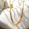 24K Gold Plated sleek design Chain